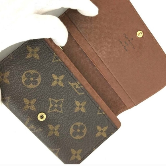 Authentic Vintage Louis Vuitton Monogram Porte Monnaie Tresor Wallets - Picture 4 of 12